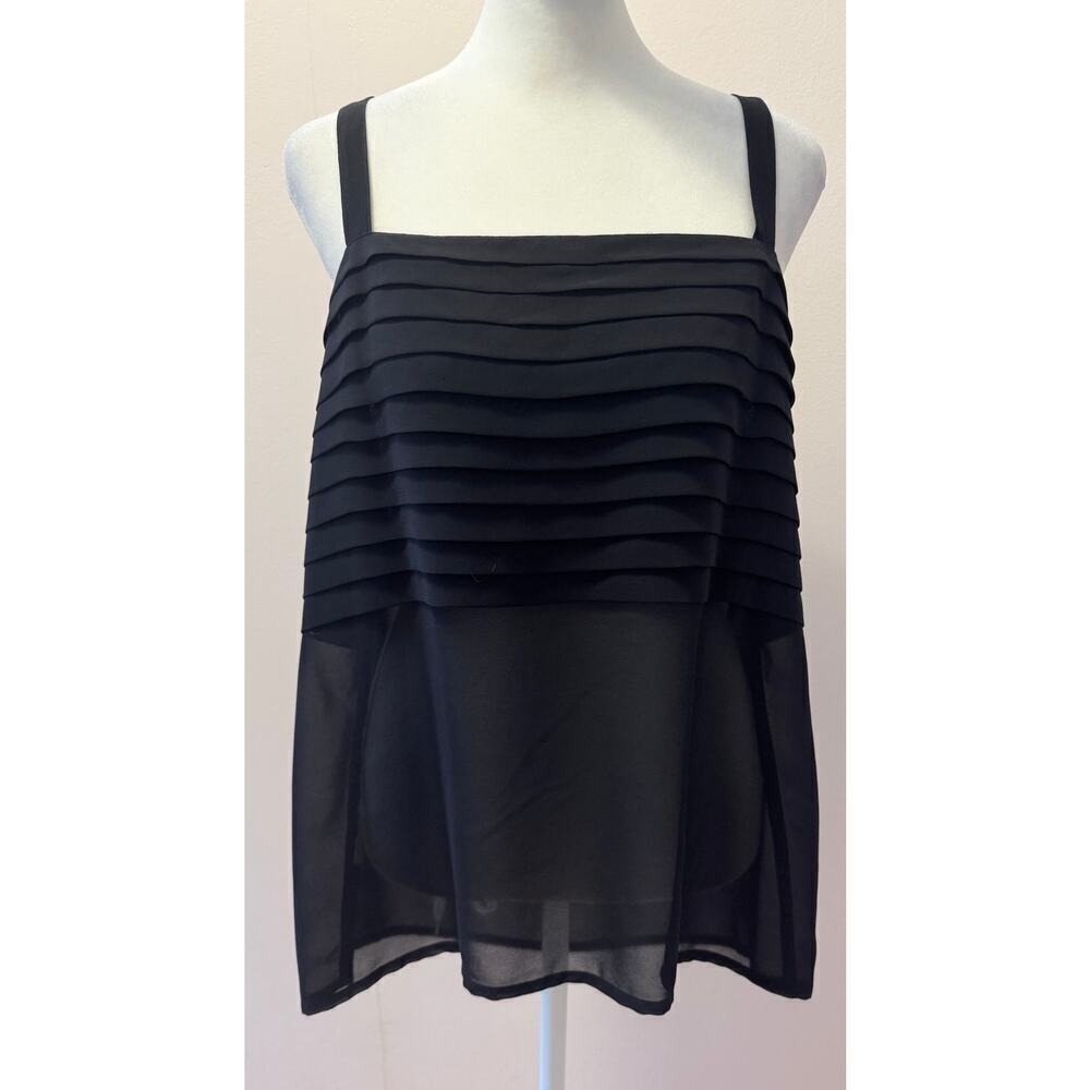 LOUIS FERAUD Vintage Tiered Pleated Camisole Tank EUR Size 14